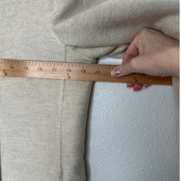 S Max Mara Tan Long Sleeve Front Zip Hooded Wool Angora Shacket 8 - Picture 14 of 16
